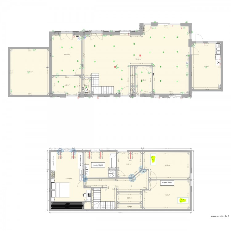 Brefordes rdc vide. Plan de 0 pièce et 0 m2