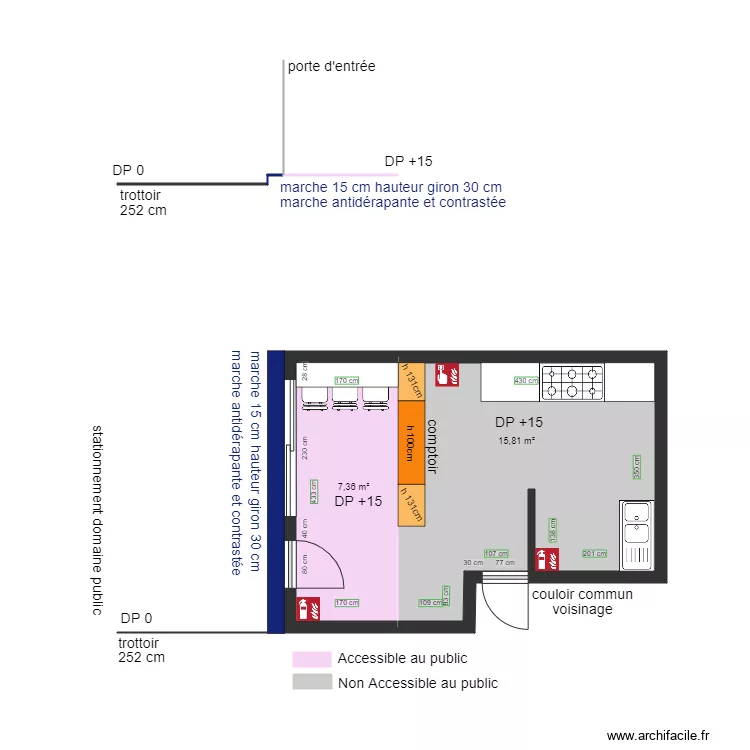 SHONEN TASTE AVANT TRAVAUX. Plan de SHONEN TASTE AVANT TRAVAUX. Plan de