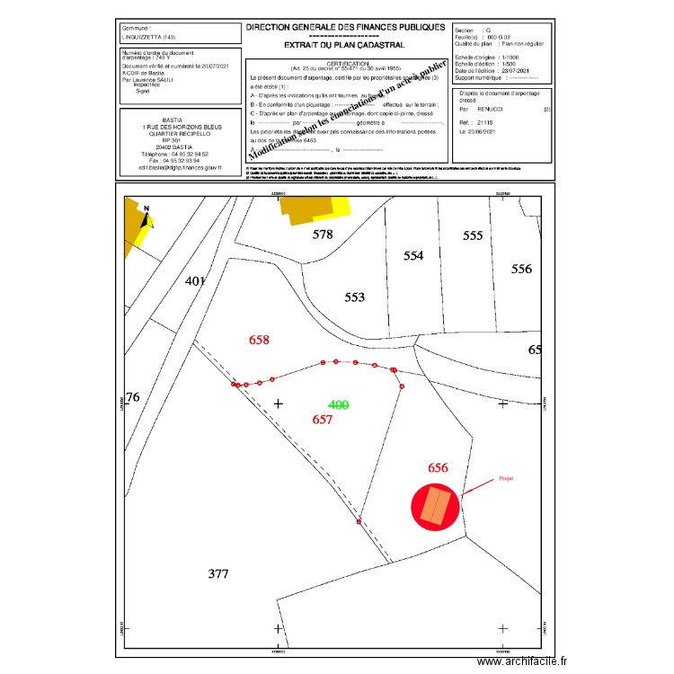 PLAN DE SITUATION1. Plan de 0 pièce et 0 m2