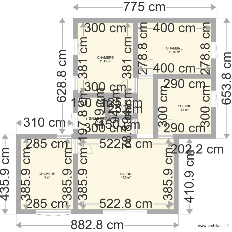 F4 RDC. Plan de 0 pièce et 0 m2