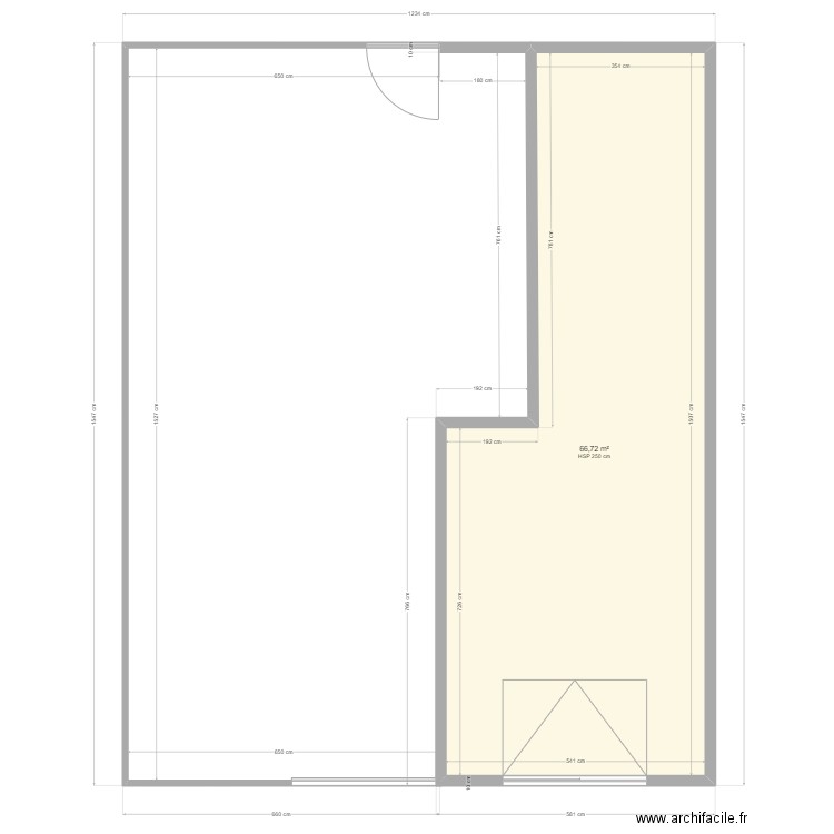 Plan de masse Bâtiment Marzelle . Plan de 1 pièce et 67 m2