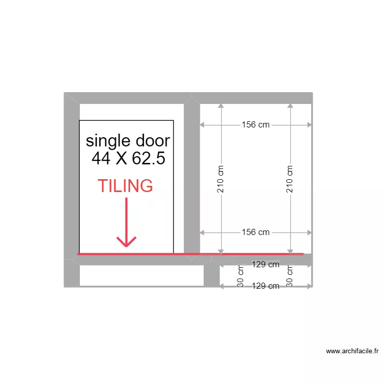 flat cabinet 1 spaces to build X3. Plan de 