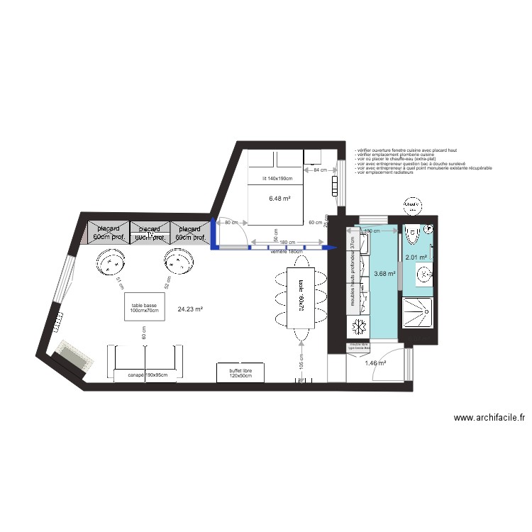 projet seveste plan N1. Plan de 0 pièce et 0 m2