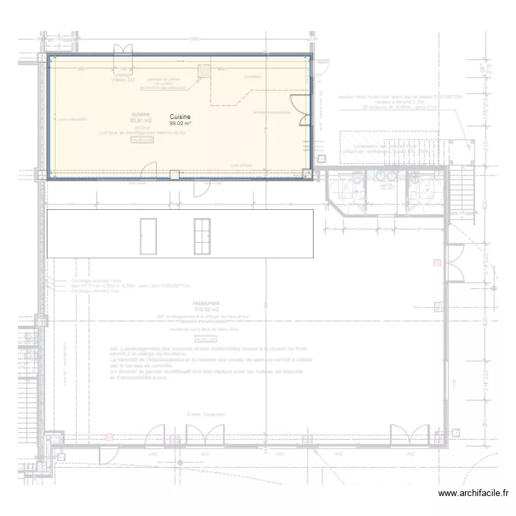 Cuisine Woods St Quentin. Plan de 