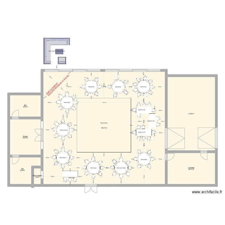 Mariage. Plan de 0 pièce et 0 m2
