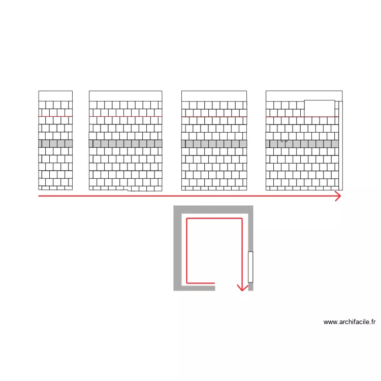 CARRELAGE SALLE DE BAIN. Plan de CARRELAGE SALLE DE BAIN. Plan de