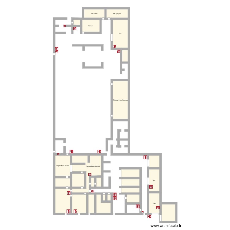 Plan cuisine . Plan de 0 pièce et 0 m2