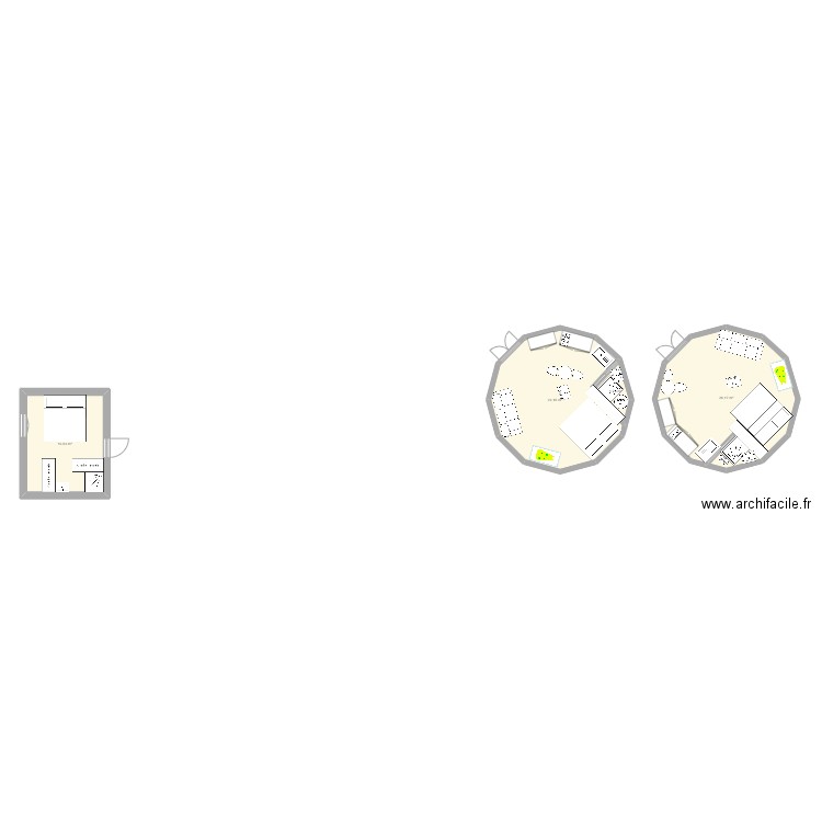 Maison Eichwald. Plan de 4 pièces et 66 m2