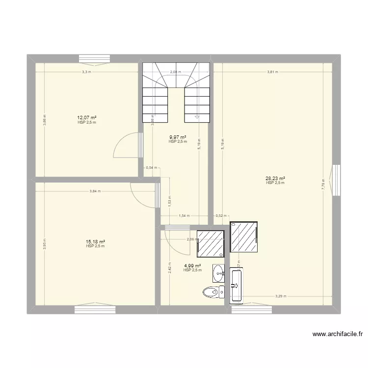 1er etage. Plan de 1er etage. Plan de