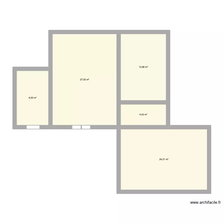 Ruine Bazas. Plan de 19 et 375 m² Ruine Bazas. Plan de 19 et 375 m²