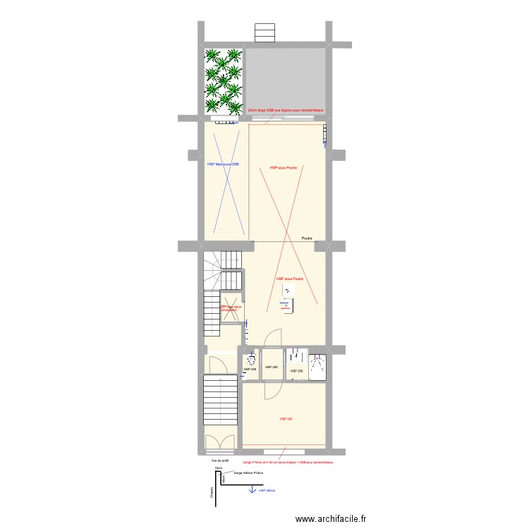 Banning 83 Bel étage HSP. Plan de 7 pièces et 97 m2