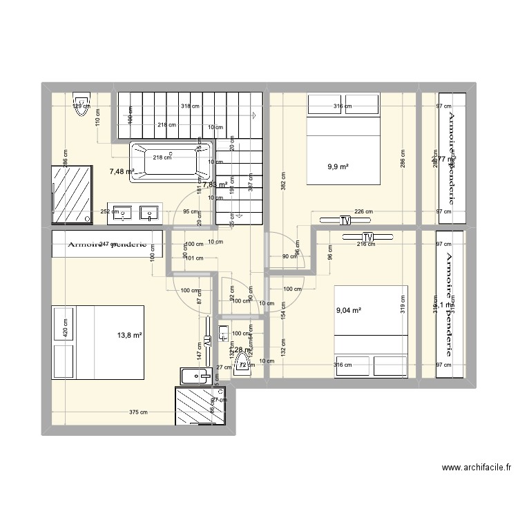 Mermoz 1er - aménagement. Plan de 0 pièce et 0 m2