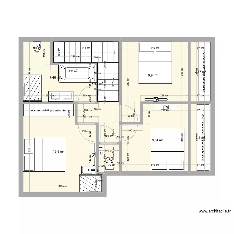 Mermoz 1er - am&eacute;nagement. Plan de 