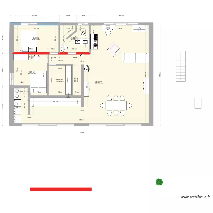 Deuxi&egrave;me s&eacute;rie final. Plan de 