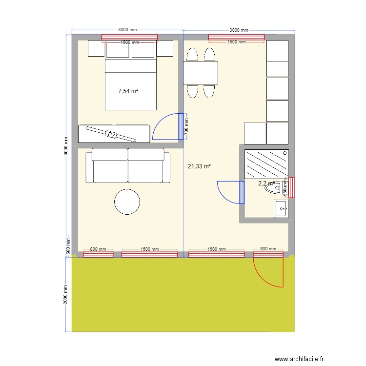36 22222. Plan de 0 pièce et 0 m2