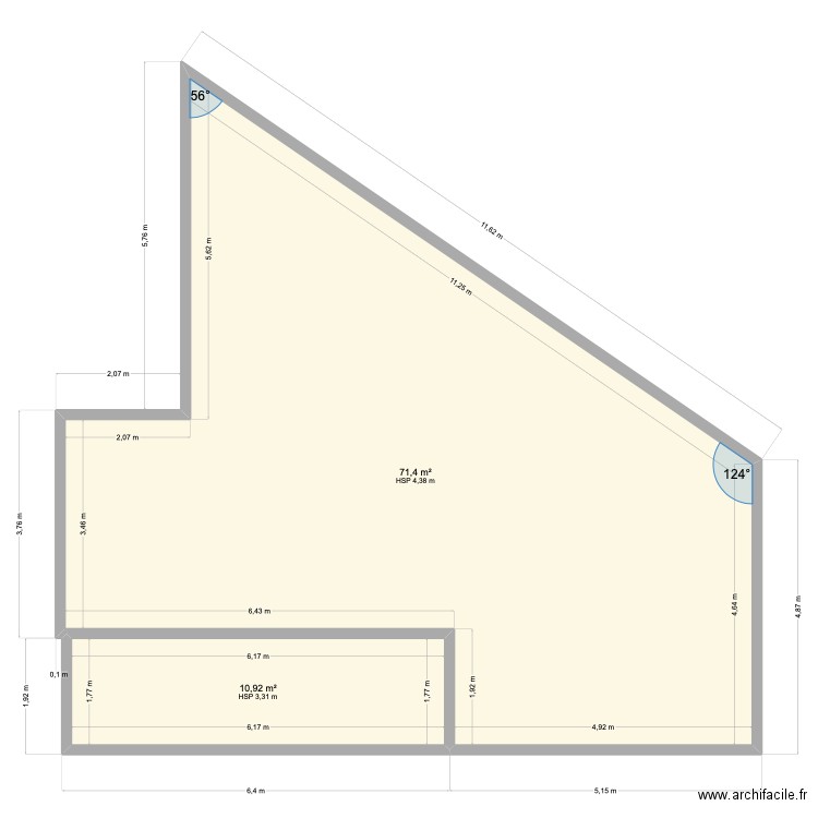 cuvelage. Plan de 0 pièce et 0 m2
