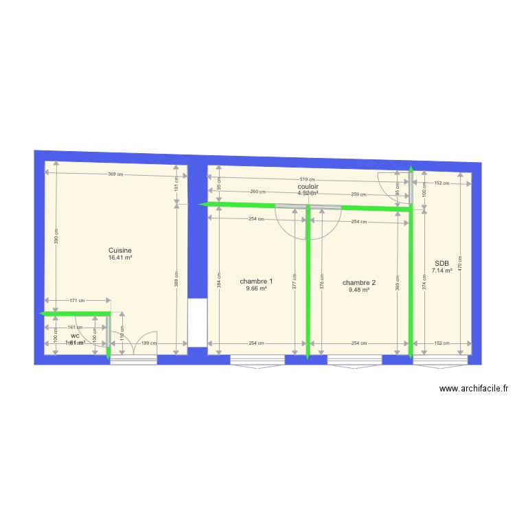 apparetement N 4 etude 1. Plan de 0 pièce et 0 m2