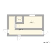 Plan de la chambre et du couloir Corse CM2