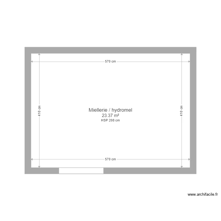 Miellerie Hydromellerie 1. Plan de 