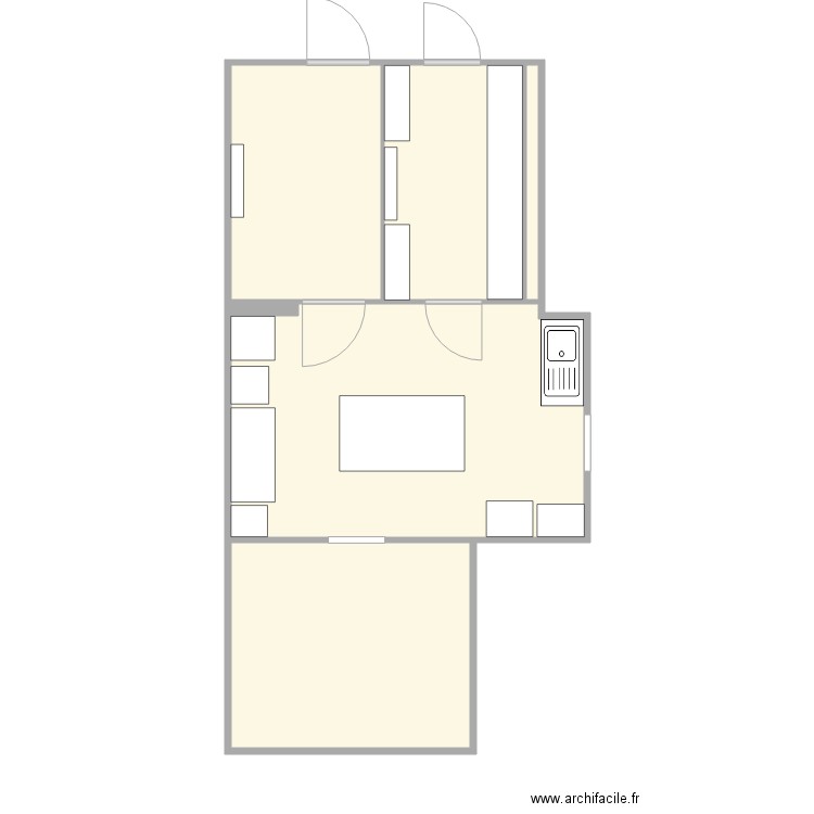 AYMONIER ANTHONY. Plan de 3 pièces et 51 m2