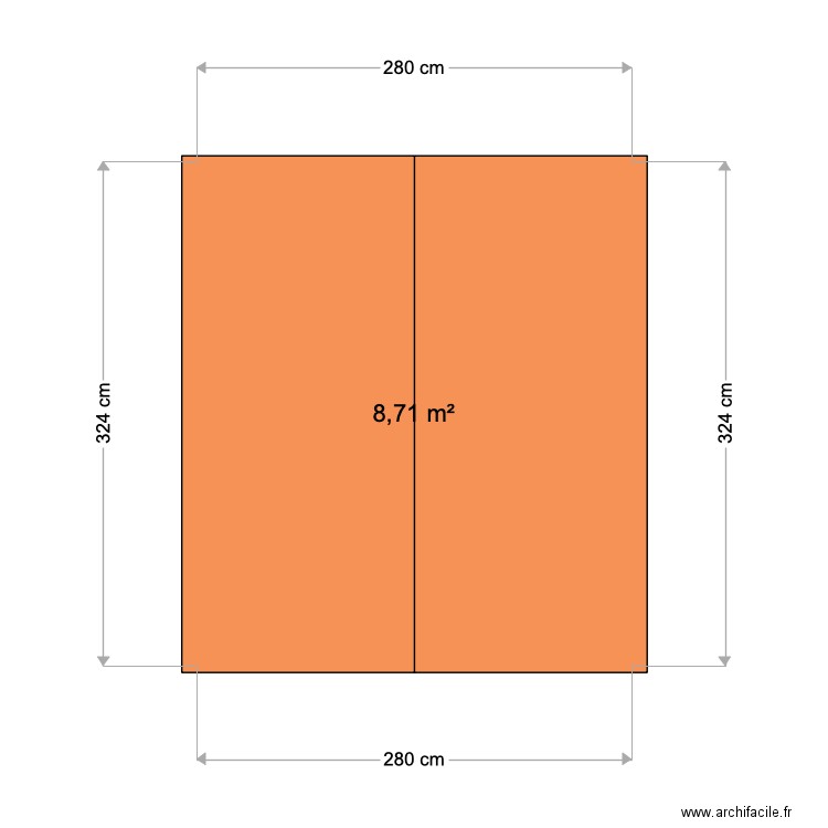 Plan abri de jardin. Plan de 0 pièce et 0 m2