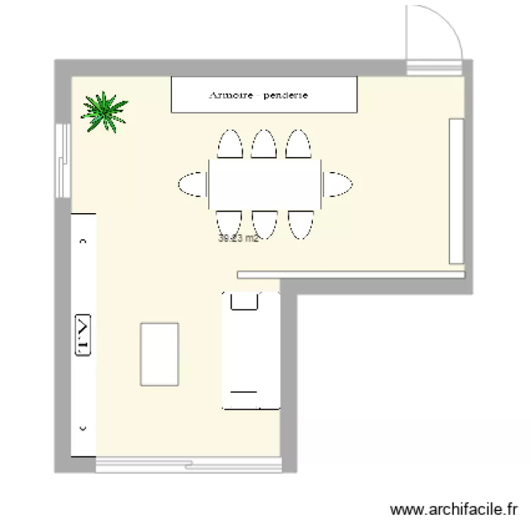 salon 2. Plan de 