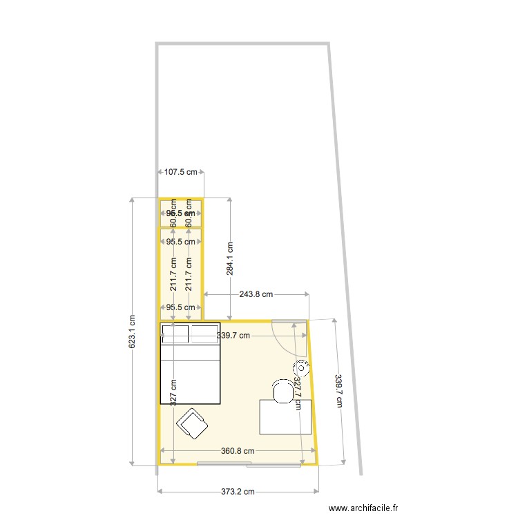 Atelier de jardin. Plan de 0 pièce et 0 m2