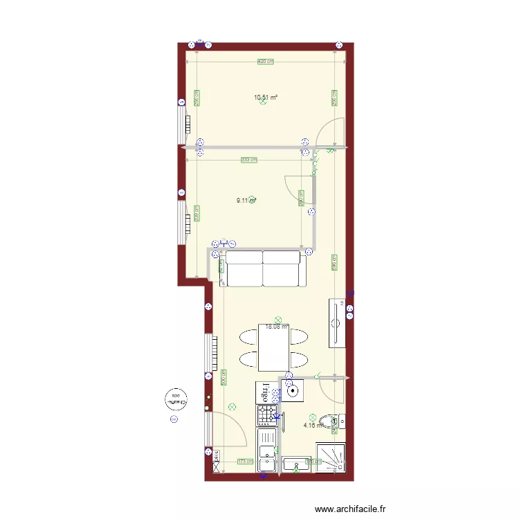 Maison La Fère. Plan de Maison La Fère. Plan de