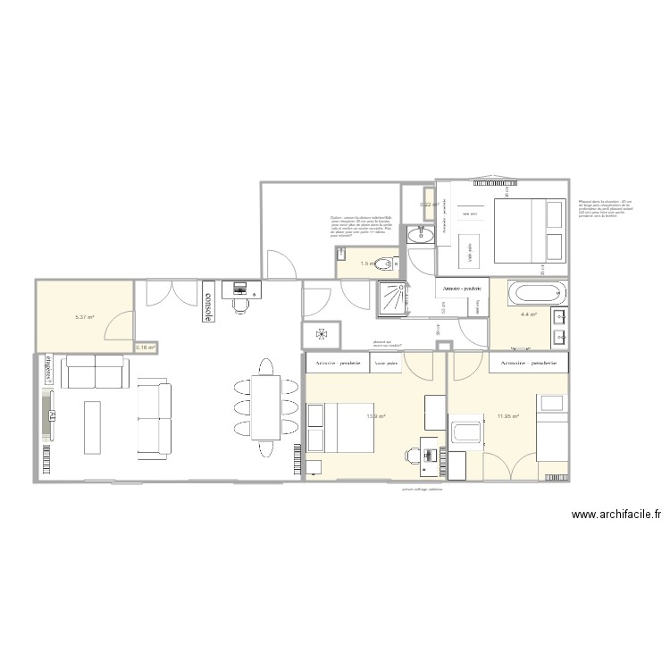 mini suite parentale nouveau . Plan de 0 pièce et 0 m2