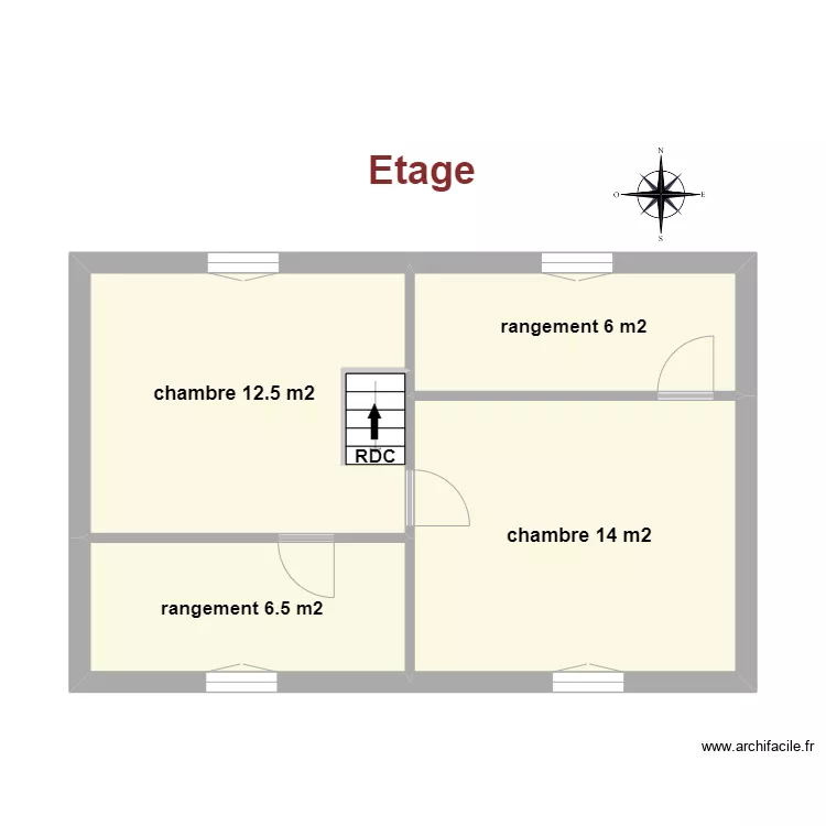 etage Sabatier. Plan de 