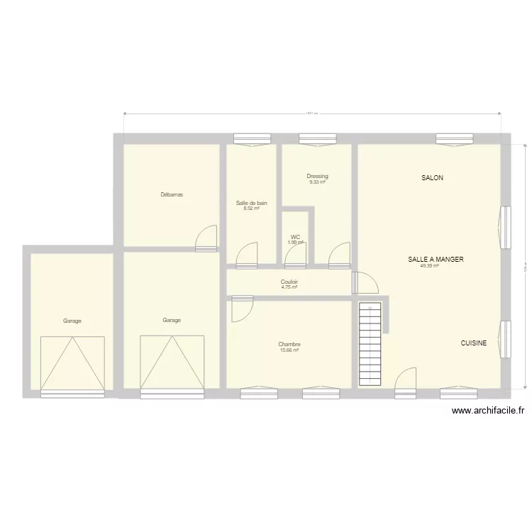 THEVENONSERGE ET VALERIE. Plan de 