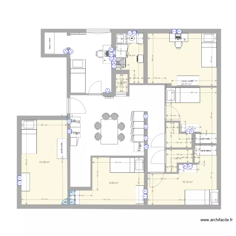 EVRY 2 VF4. Plan de 