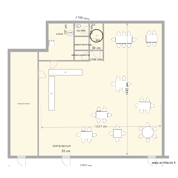 LES BONNIMENTEURS. Plan de 7 pièces et 226 m2