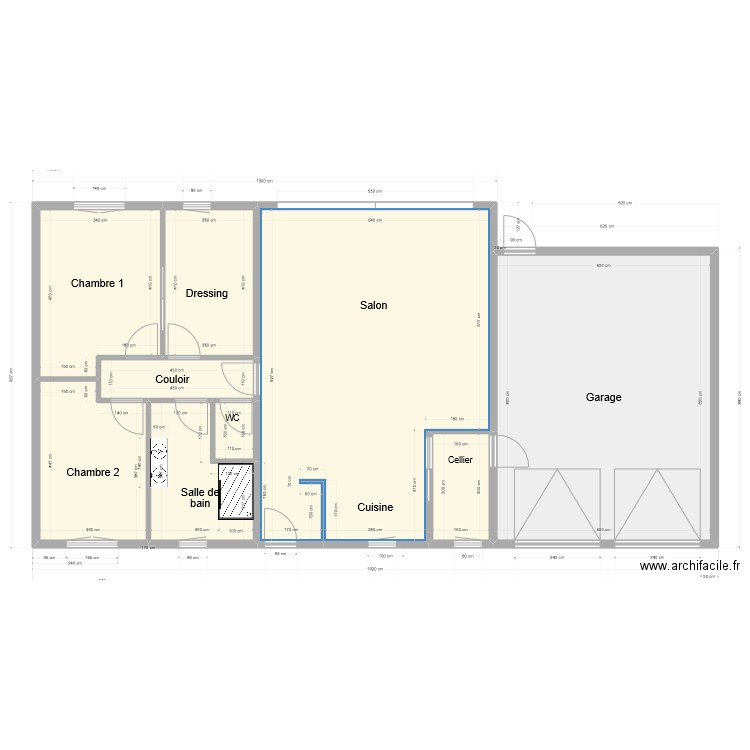 Plan de Masse avec côtes. Plan de 0 pièce et 0 m2