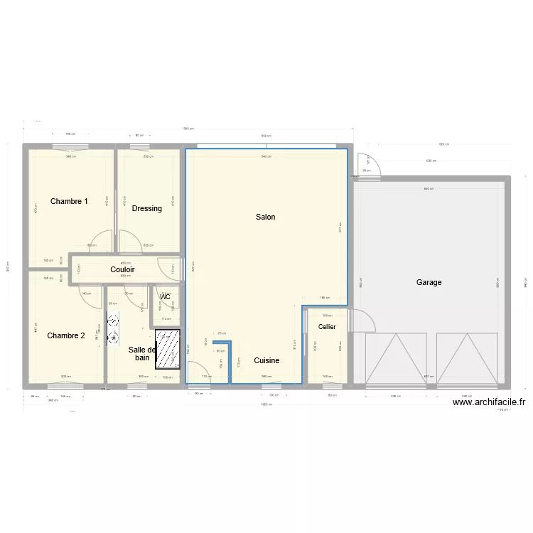 Plan de Masse avec c&ocirc;tes. Plan de 