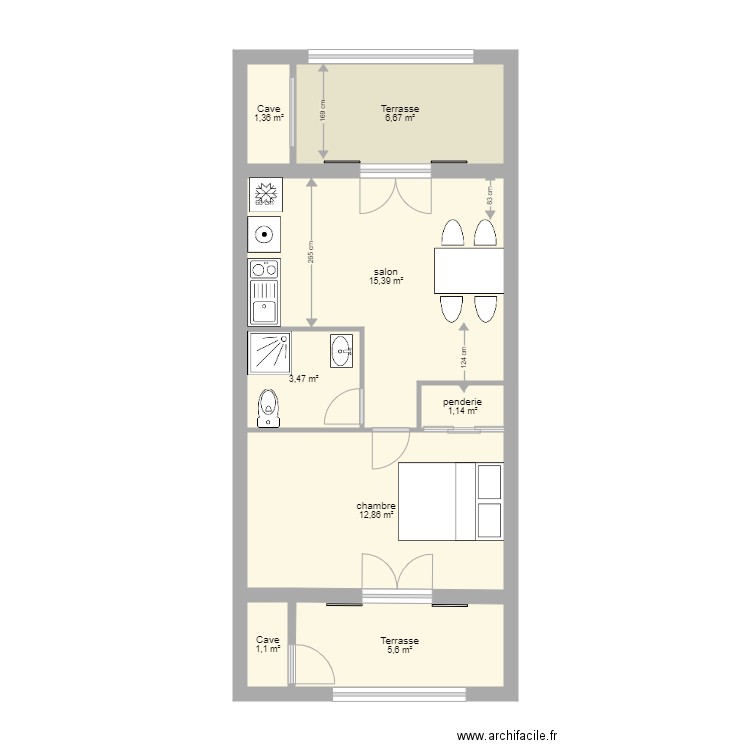 Bajone S3. Plan de 0 pièce et 0 m2