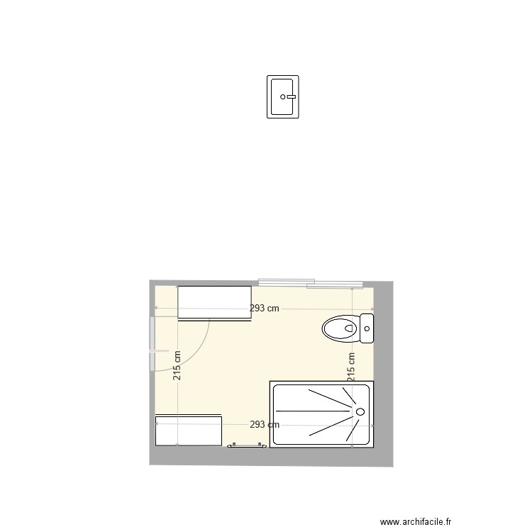 Salle de bains. Plan de 0 pièce et 0 m2