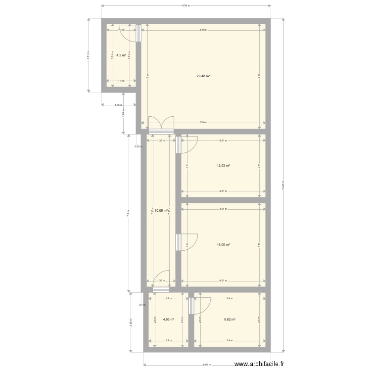 Local commercial . Plan de 0 pièce et 0 m2