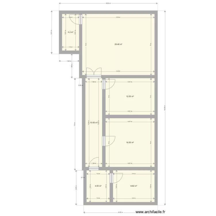 Local commercial . Plan de 