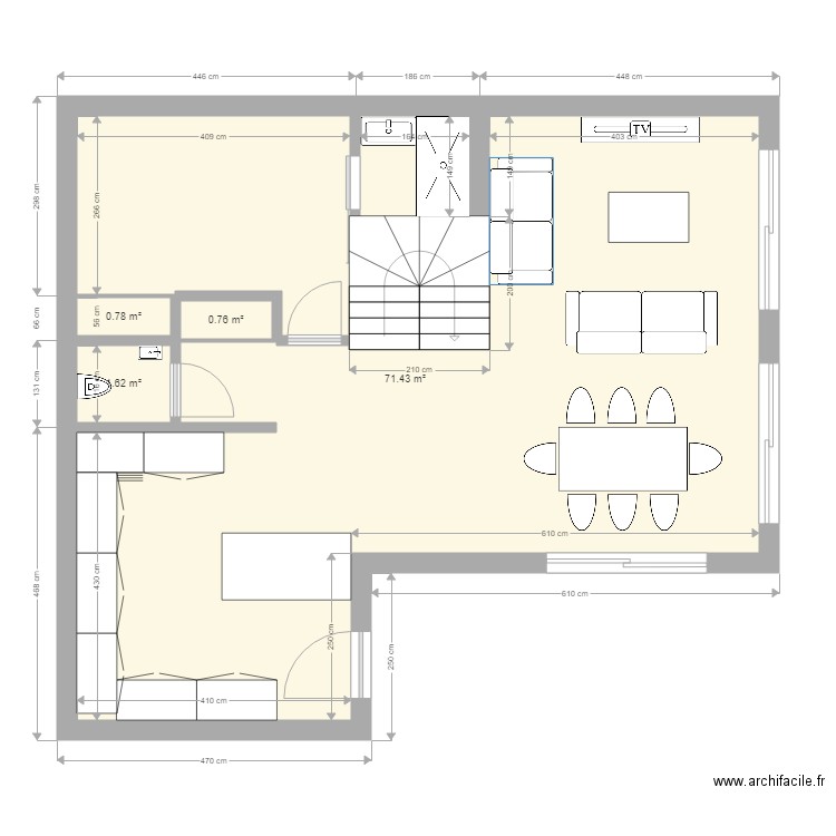 plan maison 2 étage 1. Plan de 0 pièce et 0 m2