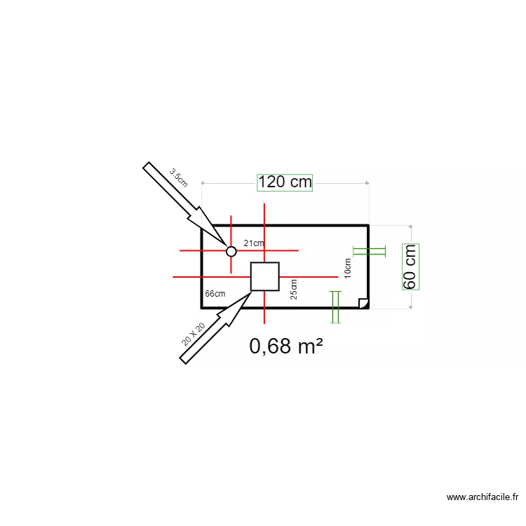Kaopun bathroom counter. Plan de 