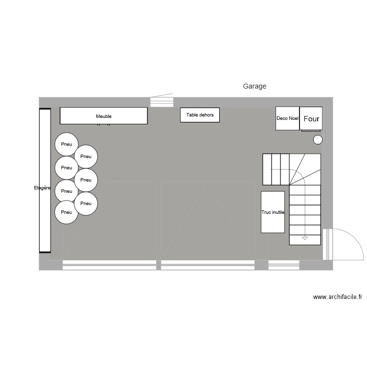 Garage. Plan de 0 pièce et 0 m2