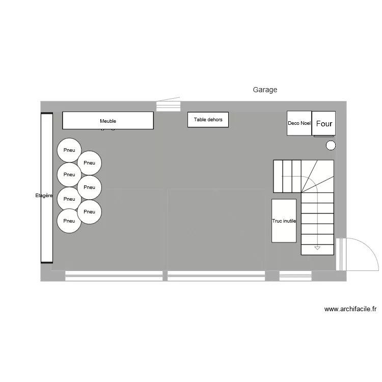 Garage. Plan de 