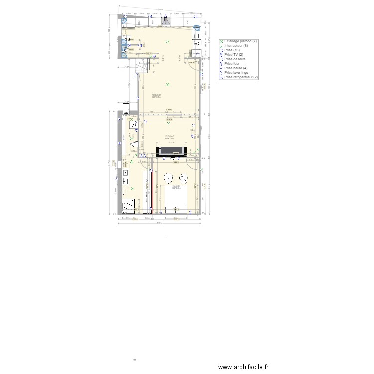 Maison rdc final. Plan de 0 pièce et 0 m2