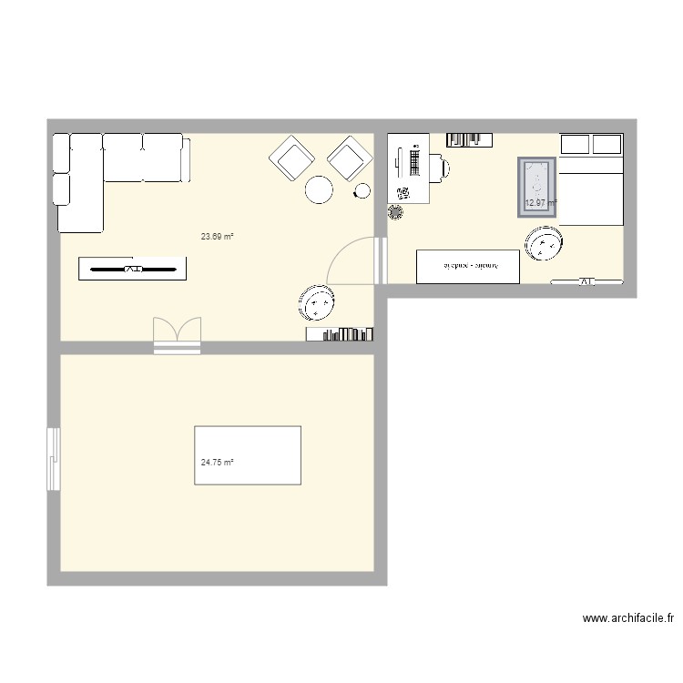 maison 1 aisser . Plan de 0 pièce et 0 m2