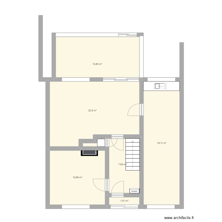 Greenfield Grove. Plan de 6 pièces et 77 m2