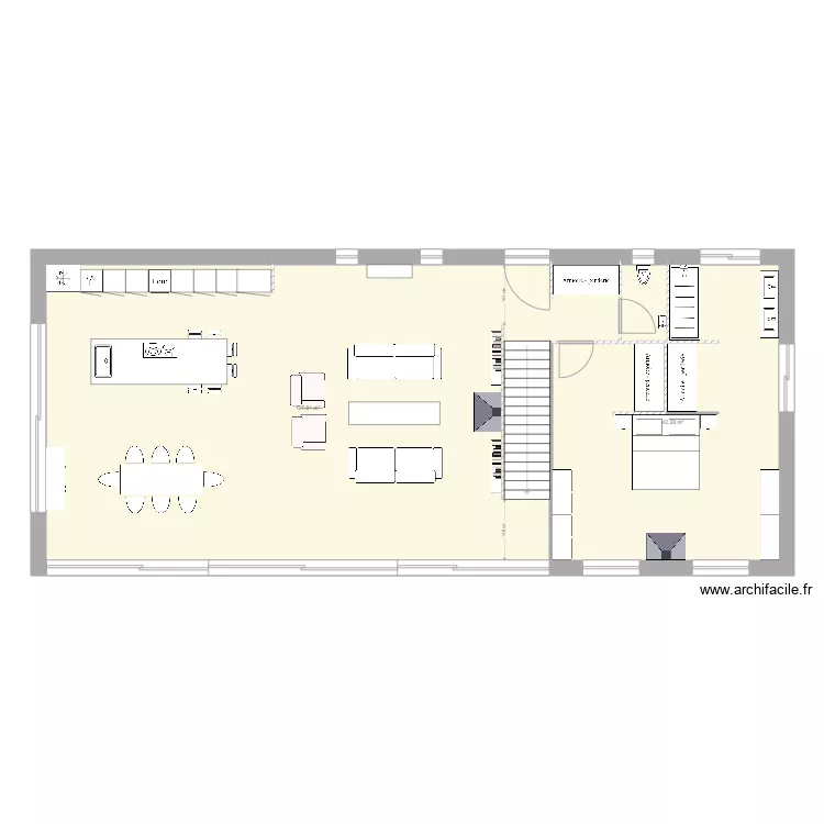 Nouvelle maison de luxe RDC. Plan de 