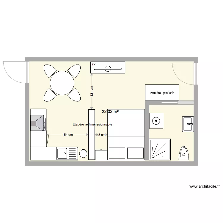 Studio Droop. Plan de 