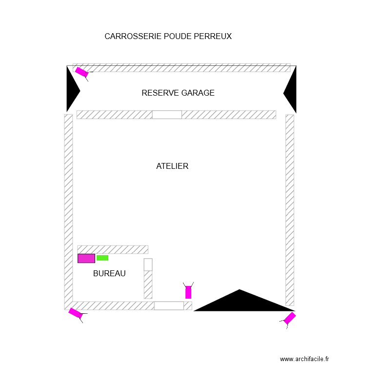 CARROSSERIE POUDE PERREUX. Plan de 0 pièce et 0 m2