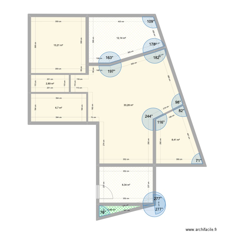 ROYAL MODIF APP 3. Plan de 8 pièces et 86 m2